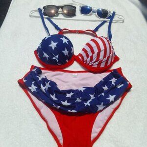 Bundle 2 sunglasses&luxury special-design swimming top&bottom, brand new w tags